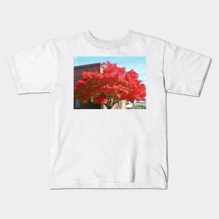 Red Maple Tree Kids T-Shirt